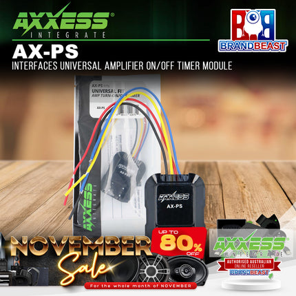 Axxess AX-PS Interfaces Universal Amplifier On/Off Timer Module