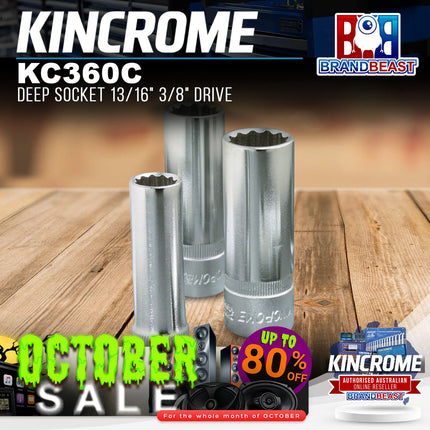 KINCROME KC360C Deep Socket 13/16" 3/8" Drive