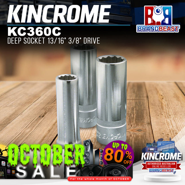 KINCROME KC360C Deep Socket 13/16" 3/8" Drive