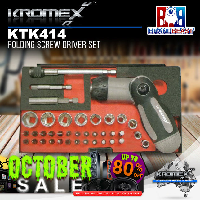 Kromex KTK414 Folding Screw Driver Set