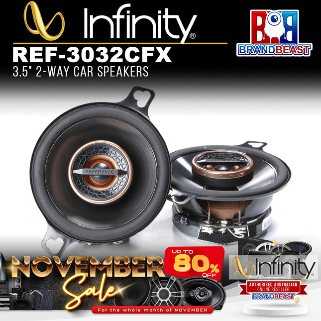 Infinity REF3032CFX REFERENCE 3032CFX 3-1/2" (87mm) 75W Coaxial Car Speaker