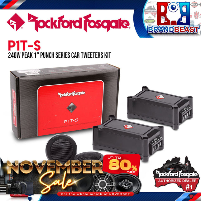 Rockford Fosgate P1T-S Punch 1" Series Tweeter Kit