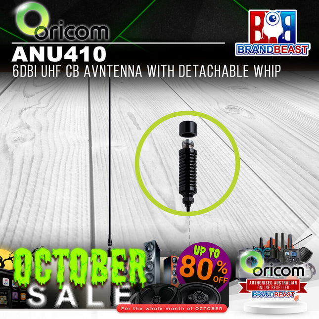 Oricom ANU410 6dBi UHF CB Antenna with Detachable Whip