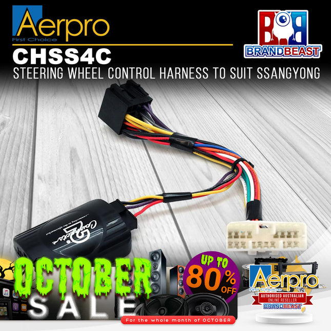 Aerpro CHSS4C Steering Wheel Control Harness Suit Ssangyong Rexton/Actyon