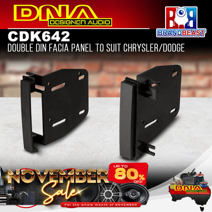 DNA CD-K642 Double DIN Fascia Panel to Suit Chrysler/Dodge