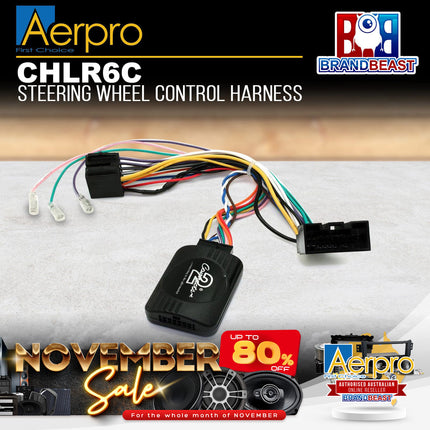 Aerpro CHLR6C Steering Wheel Control Harness Suit Landrover Freelander/Discovery