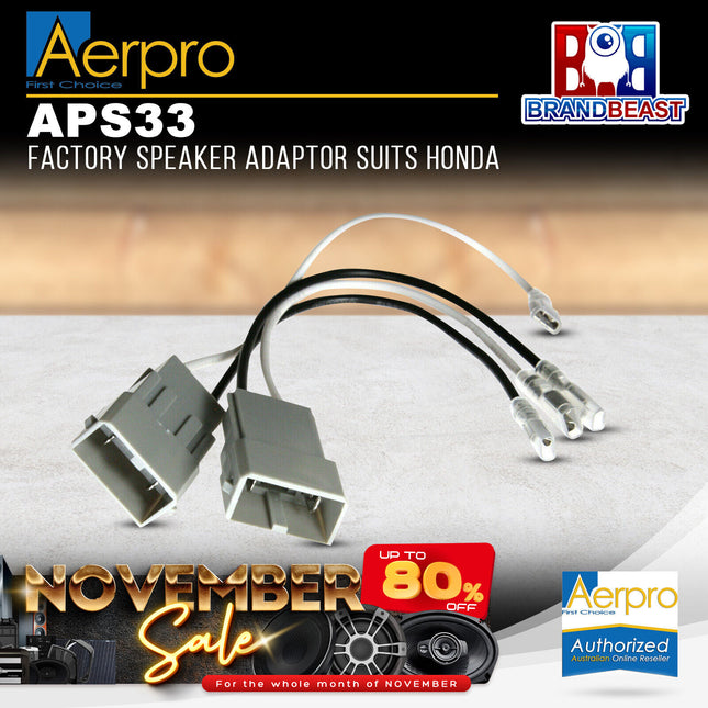 Aerpro APS33 Factory Speaker Adaptor Suit Honda