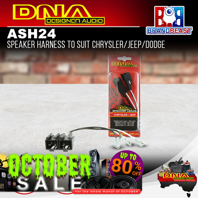 DNA ASH24 Speaker Harness to Suit Chrysler/Jeep/Dodge