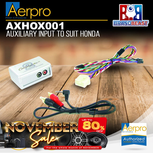 Aerpro AXHOX001 Auxiliary Input To Suit Honda