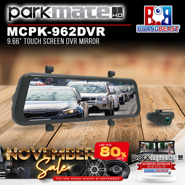 Parkmate MCPK-962DVR 9.66" Touch Screen DVR Mirror