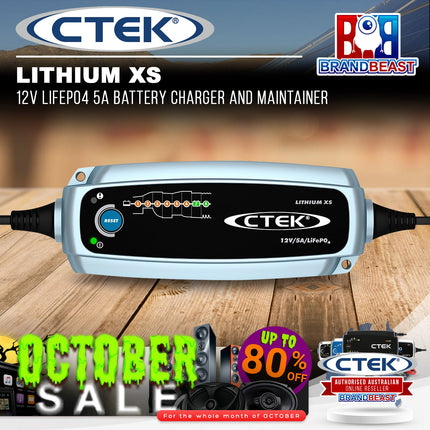 CTEK LITHIUM XS 12V LiFePO4 5A Battery Charger and Maintainer