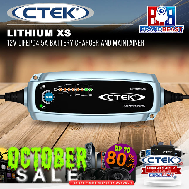 CTEK LITHIUM XS 12V LiFePO4 5A Battery Charger and Maintainer