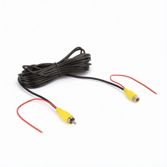 DNA RVS006F 6 Metre Male to Female RCA Video Cable with Power Wire