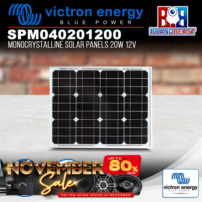 Victron Energy SPM040201200 Monocrystalline Solar Panels 20W 12V 440 x 350 x 25mm