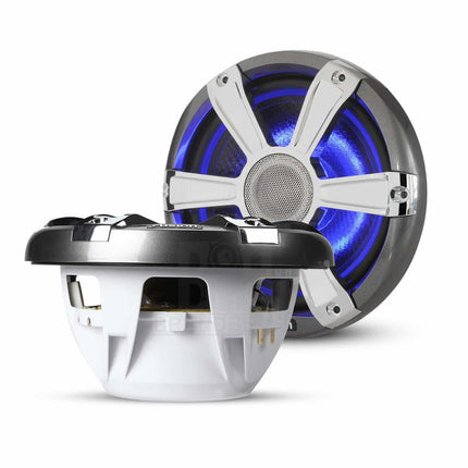Fusion SG-FL77SPC 7.7&quot; 280 Watt Coaxial Sports Chrome Marine Speaker with LEDs