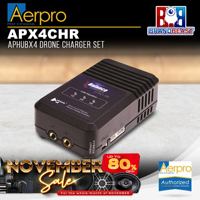 Aerpro APX4CHR 50 Watts Balance Charger For APHUBX4 11.1V LiPo Battery