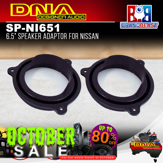 DNA SP-NI651 6.5" 32mm Speaker Adaptors To Suit Nissan (Pair)