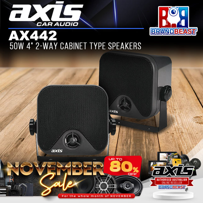 Axis AX442 50W 4" 2-Way Cabinet Type Speakers