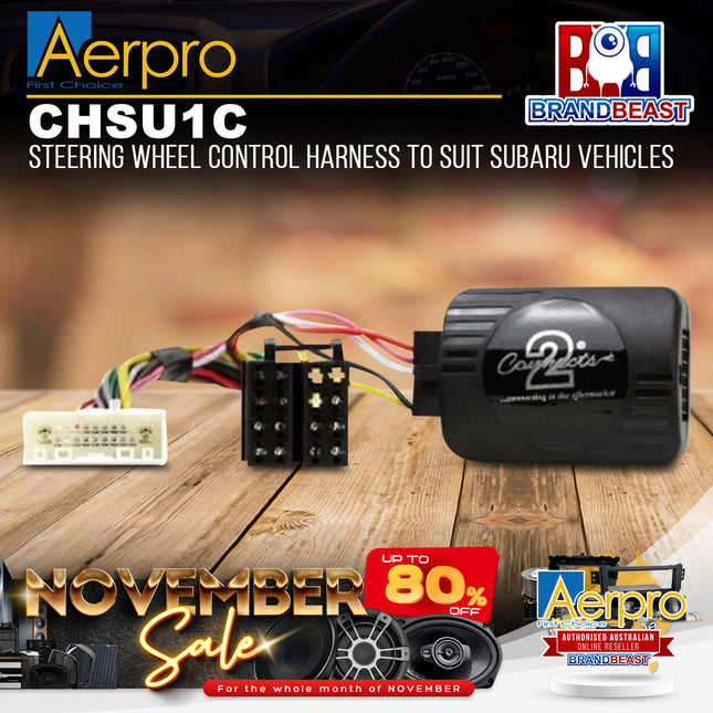 Aerpro CHSU1C Steering Wheel Control Interface Suit Subaru Various Models