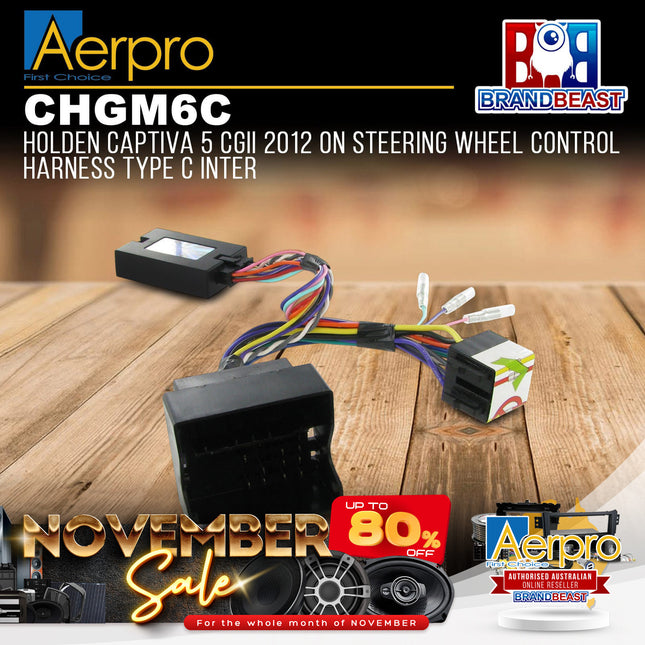 Aerpro CHGM6C Steering Wheel Control Interface Suit Holden Captiva 5 CG Series 2