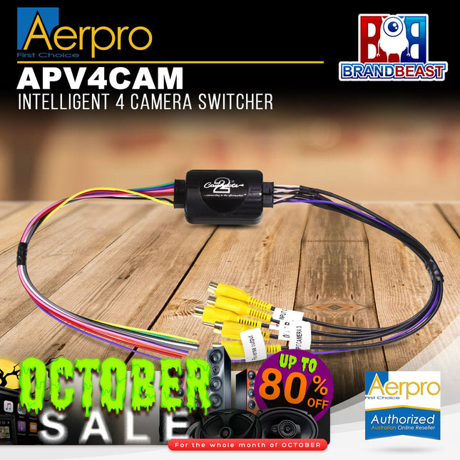 Aerpro APV4CAM Intelligent 4 Camera Switcher