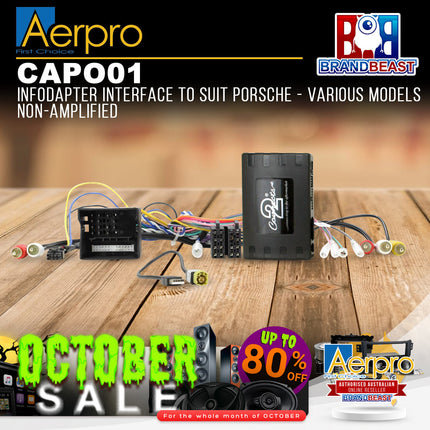 Aerpro CAPO01 Infodapter Interface Suit Porsche Various Models (Non-Amplified)