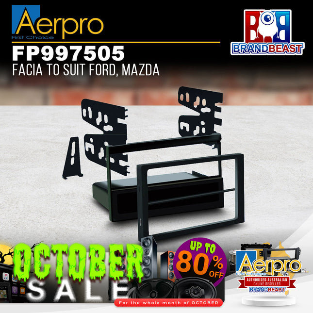 Aerpro FP997505 Single/Double DIN Black Facia Kit Suit Ford/Mazda Various Models