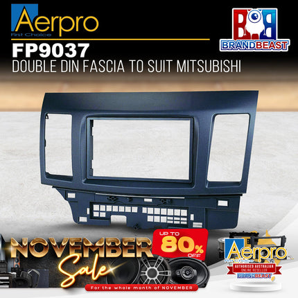 Aerpro FP9037 Double DIN Facia Kit Suit Mitsubishi Lancer CJ 2007 - 2013