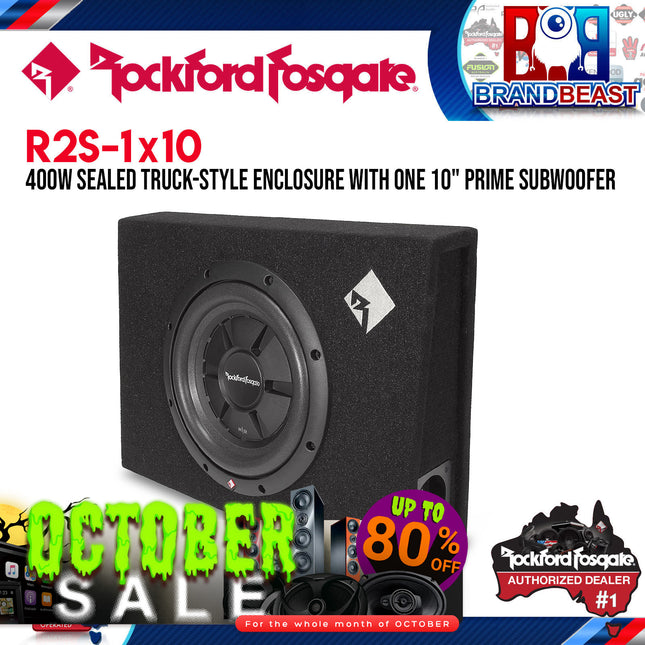 Rockford Fosgate R2S-1X10 Prime 10" R2S Shallow Loaded Enclosure