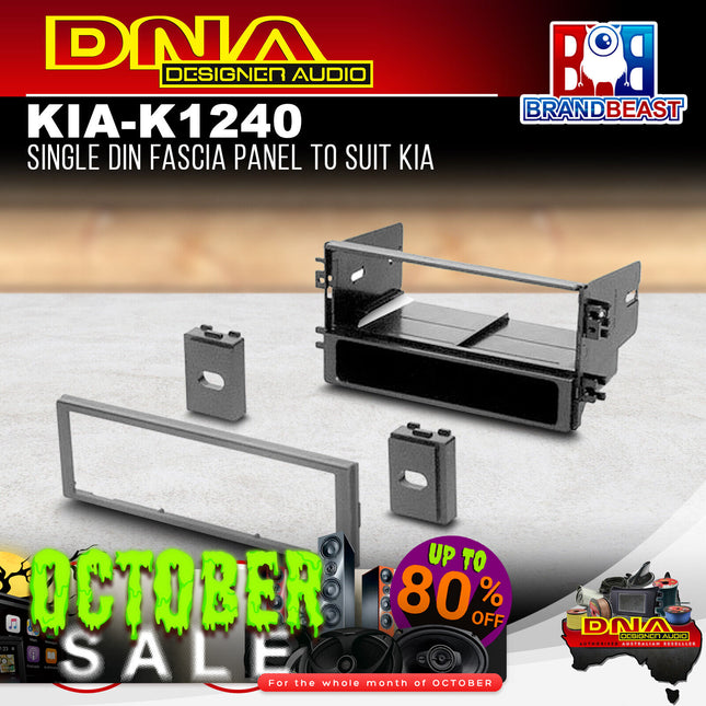 DNA KIA-K1240 Single DIN Fascia Panel to Suit Kia