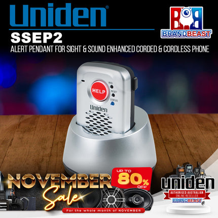 Uniden SSEP2 Alert Pendant for Sight & Sound Enhanced Corded & Cordless Phone