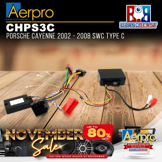 Aerpro CHPS3C Steering Wheel Control Harness Suit Porsche