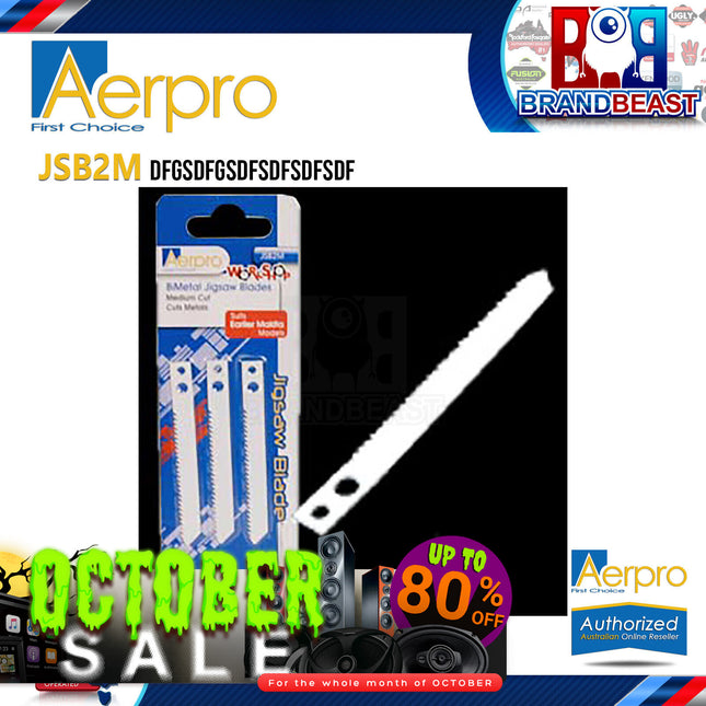 Aerpro JSB2M Makita Fit Medium Cut Blade Cuts Timber/Plastic Pack Of 3