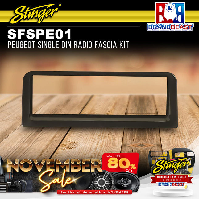 Stinger SFSPE01 Peugeot Single DIN Radio Fascia Kit