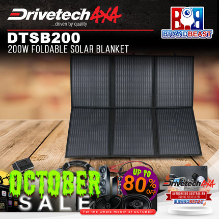 Drivetech4X4 DTSB200 200W Foldable Solar Blanket
