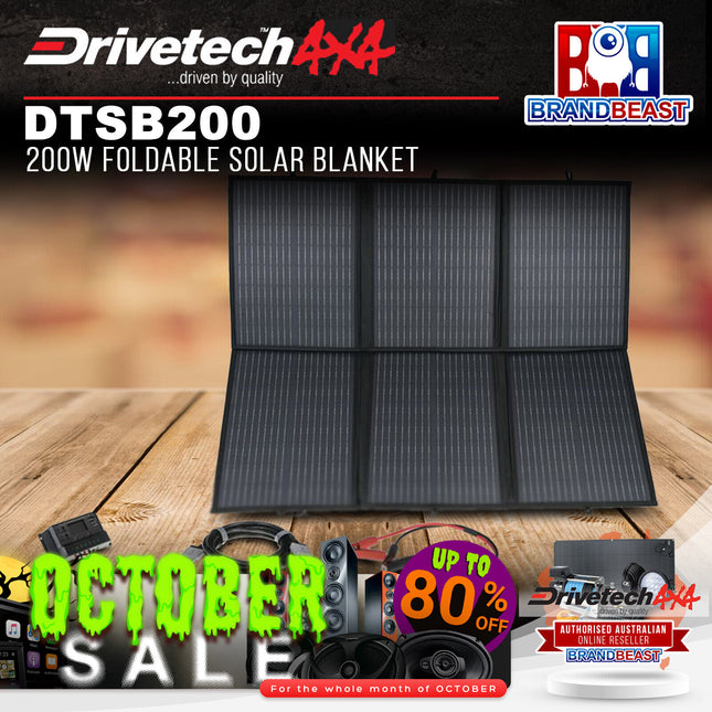 Drivetech4X4 DTSB200 200W Foldable Solar Blanket