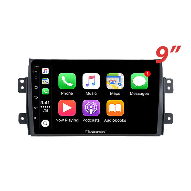 Nakamichi NA9SUZUKISX420072013 - 9" Android Wireless CarPlay & GPS Navigation System