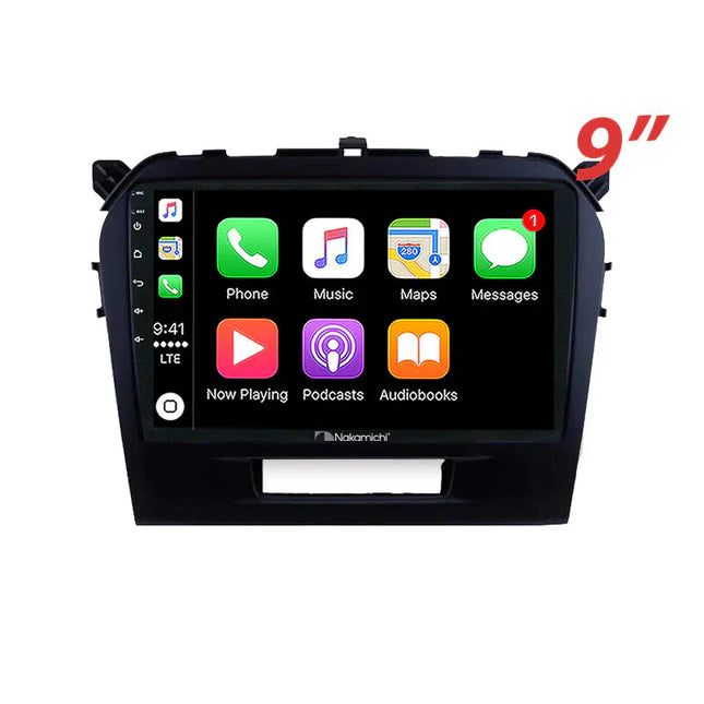 Nakamichi NA9SUZUKIVITARA2015ON - 9" Android Wireless CarPlay & GPS Navigation System