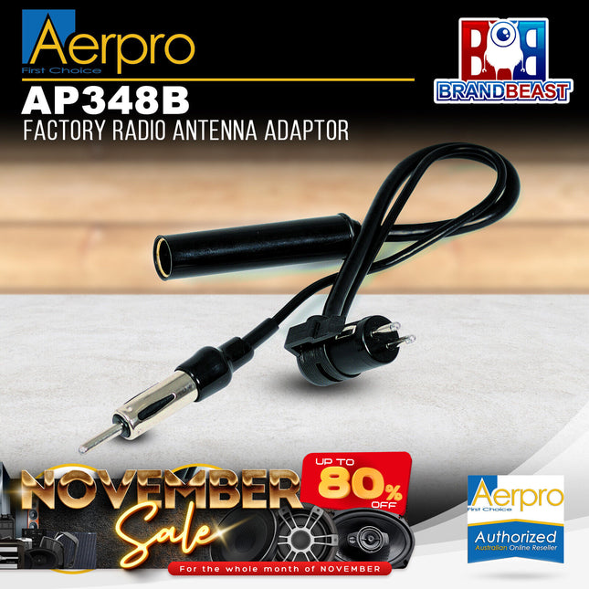 Aerpro AP348B Factory Radio Antenna Adaptor to Suit Nissan Vehicles