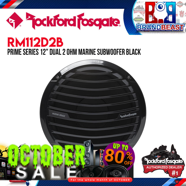 Rockford Fosgate RM112D2B Prime 12" Dual 2-Ohm Subwoofer - Black