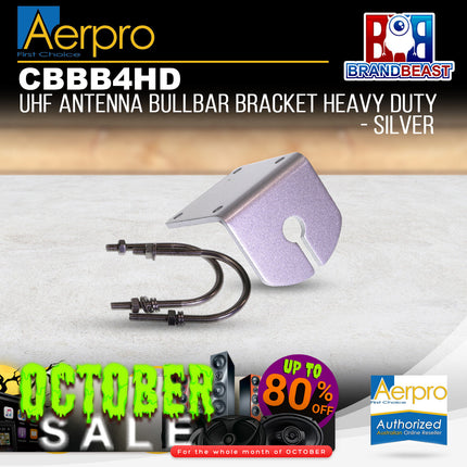 Aerpro CBBB4HD Aluminium Universal Bull Bar Mount UHF Antenna Bracket
