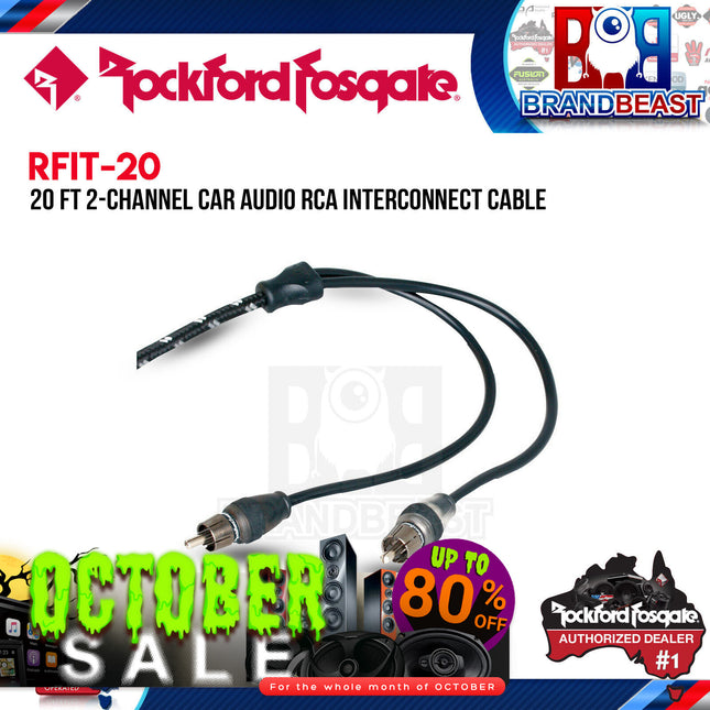 Rockford Fosgate RFIT-20 20 Feet Premium Dual Twist Signal Cable