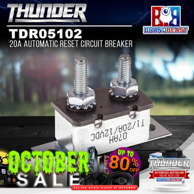 Thunder TDR05102 20A Automatic Reset Circuit Breaker