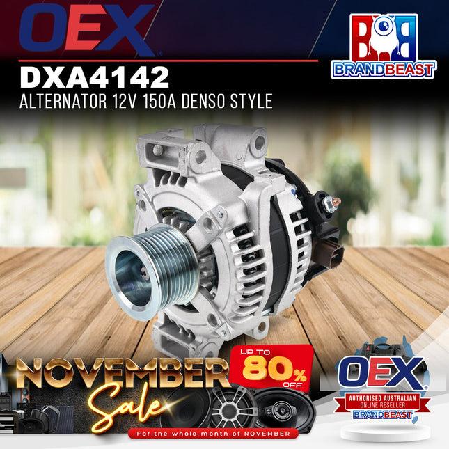 OEX DXA4142 Alternator 12V 150A Denso Style