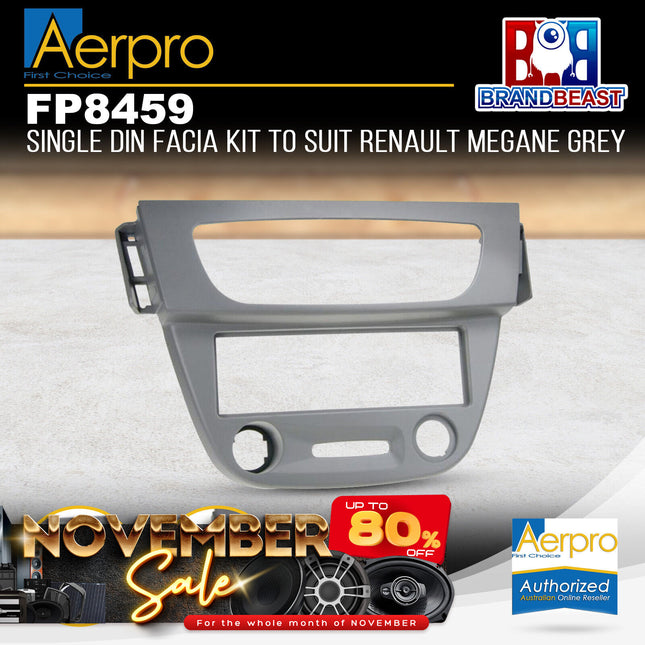 Aerpro FP8459 Single Din Facia Kit to Suit Renault Megane 2009-2016