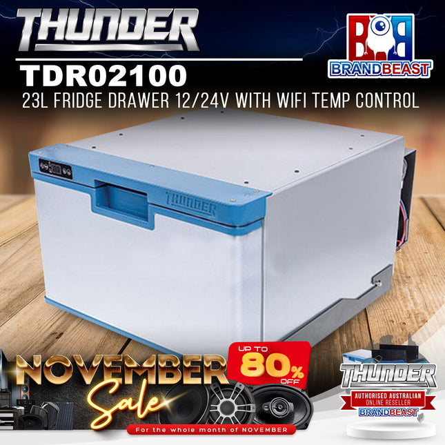 Thunder TDR02100 23L Fridge Drawer With WiFi Temp Control - 12/24V