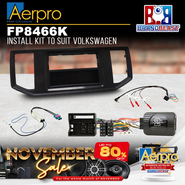 Aerpro FP8466K Single DIN Facia Kit to Suit Volkswagen Crafter 2017-