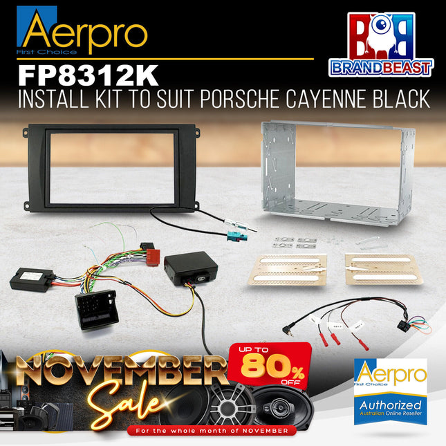 Aerpro FP8312K Installation Kit to Suit Porsche Cayenne 2008-2010
