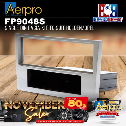 Aerpro FP9048S Single DIN Facia Kit to Suit Holden/Opel