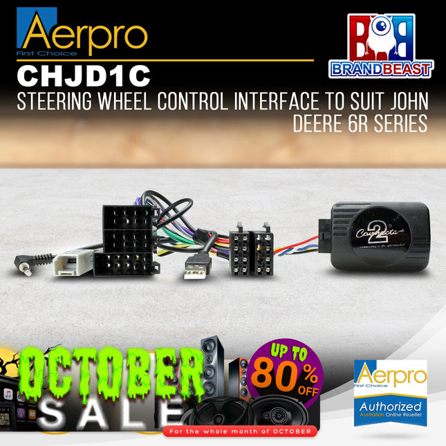 Aerpro CHJD1C Steering Wheel Control Interface to Suit John Deere 6R Series